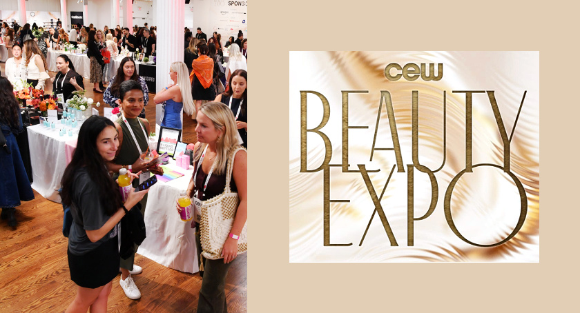 The crowded floor at the CEW Beauty Expo 2025, at the Metropolitan Pavilion in NYC.